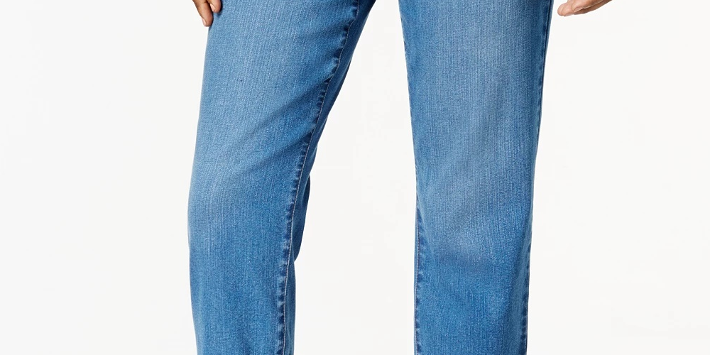 Jeans Capri Curvy Fit Feminino Estilo &amp; Co Petite Preto Tamanho 1