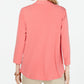 Blusa feminina Charter Club manga 3/4 rosa escuro tamanho extragrande