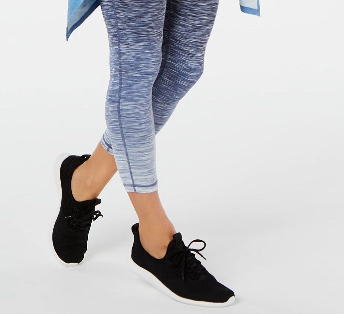 Leggings femininas Ideology Space-Dyed Ombre Ankle Azul Escuro Tamanho Extra Pequeno