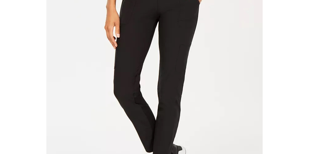 Calça feminina Ideology em malha, preta, tamanho pequeno
