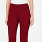 Calças femininas Charter Club Cambridge Pull On Ponte, tamanho médio, vermelho, tamanho 8