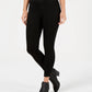 Calças jegging femininas Petite Pull-On da Style &amp; Co, pretas, tamanho Petite Médio