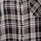 Camisa xadrez plus size feminina Style &amp; Co preta tamanho 1X