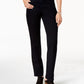 Calça jeans feminina estilo &amp; co com controle de barriga e perna reta, azul escuro, tamanho 4