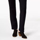 Calça jeans feminina estilo &amp; co com controle de barriga e perna reta, azul escuro, tamanho 4
