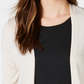 Cardigan longo de malha aberta na frente, bege escuro, tamanho extra grande, Maison Jules para mulheres