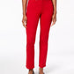 Calça jeans feminina Charter Club Lexington reta, tamanho 10, vermelha, tamanho médio