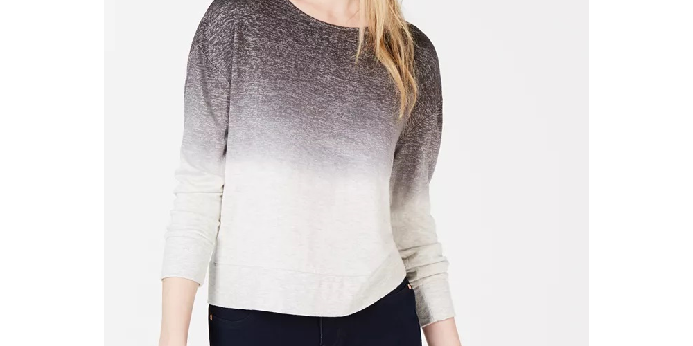 Suéter tingido Bar III feminino cinza tamanho XX-G