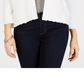 Cardigan aberto de malha texturizada feminino Charter Club, tamanho médio, branco