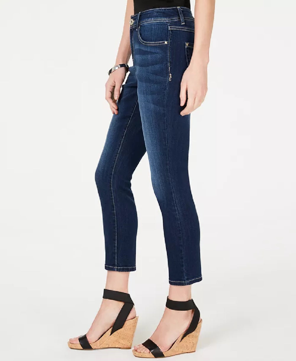 Calça jeans skinny curta feminina Petite Incessentials da INC International Concepts, tamanho natural 0
