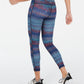 Leggings femininas com estampa Chevron da Ideology, azul-marinho, tamanho pequeno