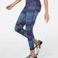 Leggings femininas com estampa Chevron da Ideology, azul-marinho, tamanho pequeno