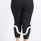 Calça Alfani Feminina Petite Colorblocked Preta Tamanho 14