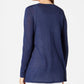 Cardigan feminino Charter Club Chevron Pointelle azul tamanho extra pequeno