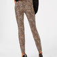 Calça jeans skinny feminina com estampa de leopardo da INC International Concepts, laranja, tamanho 0