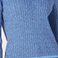 Karen Scott Suéter Teresa Cotton Colorblocked Feminino Azul Brilhante Tamanho P