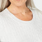 Suéter Karen Scott Feminino em Tricô com Cabo, Tamanho Natural Médio