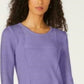 Karen Scott Suéter Feminino Patchwork com Ponto Roxo Tamanho Médio