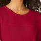 Karen Scott Suéter Feminino Patchwork Stitch Vermelho Tamanho XS