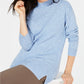 Karen Scott Suéter Feminino Gola Mock Shimmer Azul Marinho Tamanho Médio