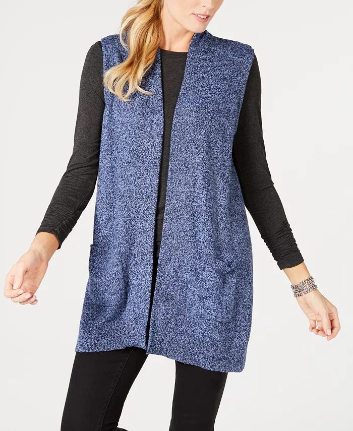 Karen Scott Colete Feminino Azul Tamanho P