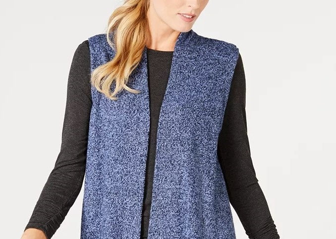 Karen Scott Colete Feminino Azul Tamanho P