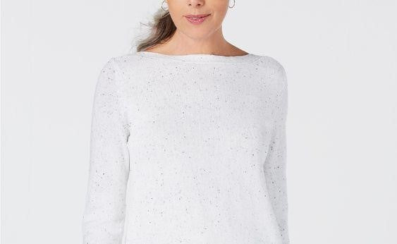 Karen Scott Suéter Túnica Texturizada Feminino Tamanho Natural Pequeno
