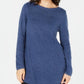 Túnica feminina Karen Scott Plus Size com bainha curva, azul marinho, tamanho 1X