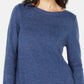 Túnica feminina Karen Scott Plus Size com bainha curva, azul marinho, tamanho 1X