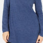 Túnica feminina Karen Scott Plus Size com bainha curva, azul marinho, tamanho 1X