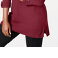 Karen Scott Suéter Feminino de Algodão Vermelho Tamanho Grande
