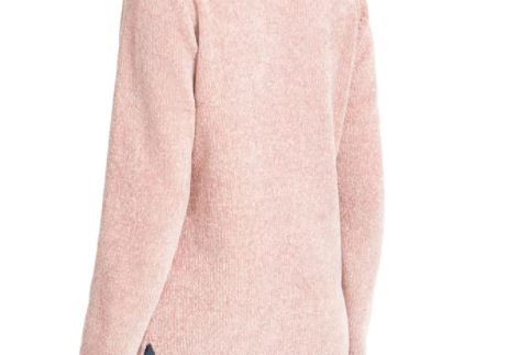 Karen Scott Suéter Feminino Gola V Chenille Médio Vermelho Tamanho Médio