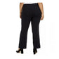 Calça xadrez Alfani feminina, azul marinho, tamanho 24W