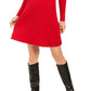 Vestido suéter de malha canelada feminino Style &amp; Co, vermelho, tamanho X-G