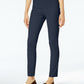 Calça feminina Karen Scott Petite Veludo Cotelê Pull-On Azul Marinho Tamanho Petit