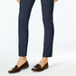 Calça feminina Karen Scott Petite Veludo Cotelê Pull-On Azul Marinho Tamanho Petit