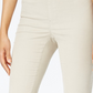 Calça feminina Karen Scott Petite Veludo Cotelê Pull-On Branca Tamanho Pequeno