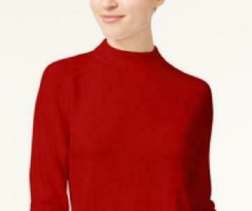 Karen Scott Suéter Feminino com Zíper nas Costas e Gola Redonda, Tamanho Médio