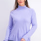 Karen Scott Suéter Feminino Gola Alta Roxo Tamanho Grande
