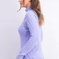 Karen Scott Suéter Feminino Gola Alta Roxo Tamanho Grande