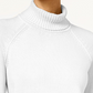Karen Scott Suéter Feminino Gola Alta Branco Tamanho P