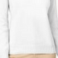 Karen Scott Suéter feminino de gola alta, branco, tamanho extra grande