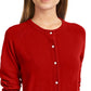 Karen Scott Cardigan Feminino Luxsoft Botão Médio Vinho Tamanho Pequeno Pequeno