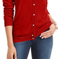 Karen Scott Cardigan Feminino Luxsoft Botão Médio Vinho Tamanho Pequeno Pequeno