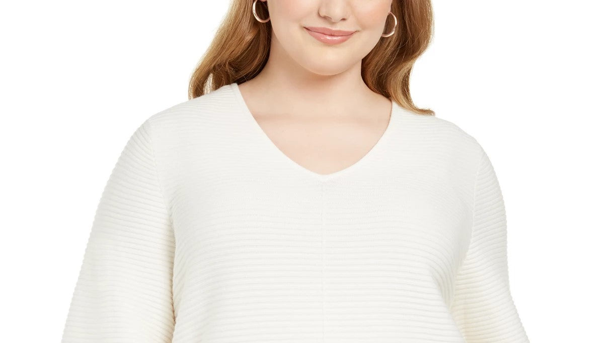 Suéter Alfani Feminino com Ponto Otomano, Tamanho Natural 2X