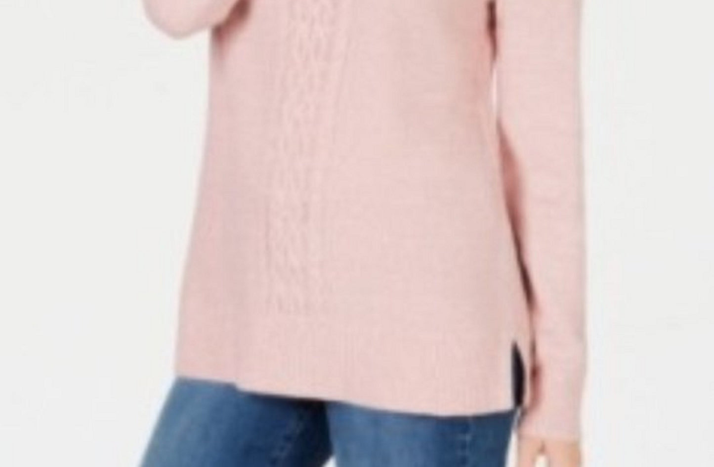 Karen Scott Suéter Feminino de Tricô com Painel Rosa Tamanho Grande