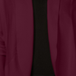 Karen Scott Cardigan Feminino Aberto na Frente Vermelho Escuro Tamanho P