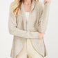 Karen Scott Cardigan Cocoon Feminino Marrom Tamanho Extra Grande