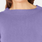 Karen Scott Suéter Feminino Gola Canoa Lt/Pasblue Tamanho Pequeno Médio