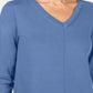 Suéter jeans feminino Karen Scott azul tamanho 3X